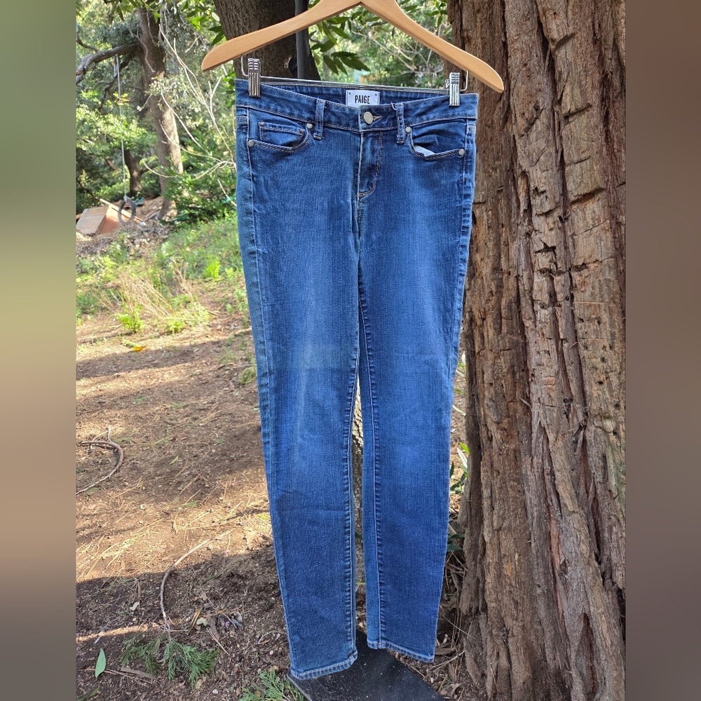PAIGE Womens Blue Skinny Jeans Size 27